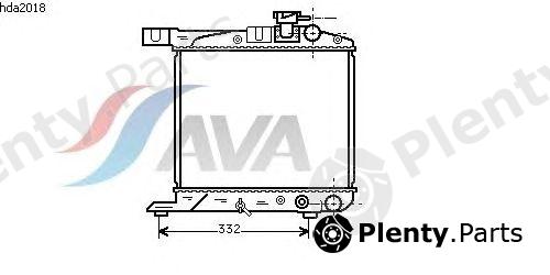  AVA QUALITY COOLING part HDA2018 Radiator, engine cooling
