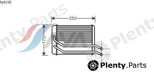  AVA QUALITY COOLING part HY6118 Heat Exchanger, interior heating