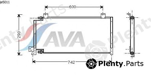  AVA QUALITY COOLING part JE5011 Condenser, air conditioning