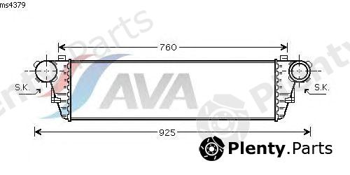  AVA QUALITY COOLING part MS4379 Intercooler, charger