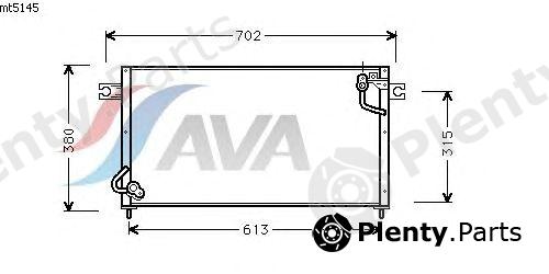  AVA QUALITY COOLING part MT5145 Condenser, air conditioning