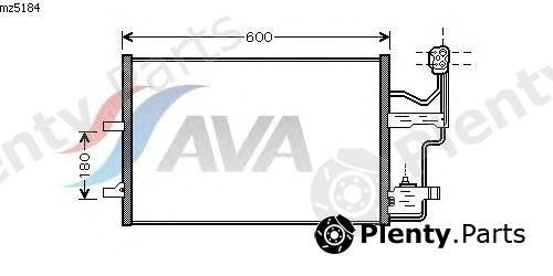  AVA QUALITY COOLING part MZ5184 Condenser, air conditioning