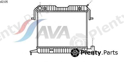  AVA QUALITY COOLING part OL2105 Radiator, engine cooling