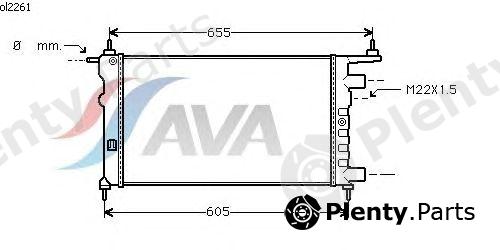  AVA QUALITY COOLING part OL2261 Radiator, engine cooling