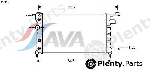  AVA QUALITY COOLING part RTA5342 Condenser, air conditioning