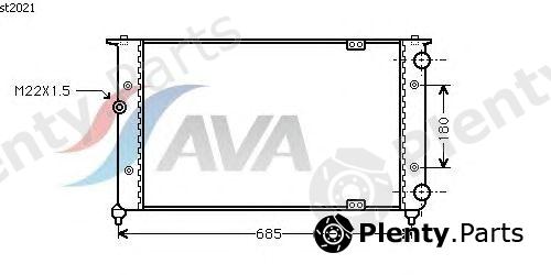  AVA QUALITY COOLING part ST2021 Radiator, engine cooling