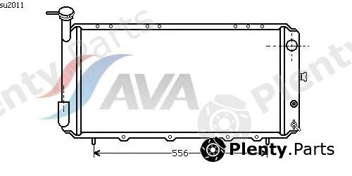 AVA QUALITY COOLING part SU2011 Radiator, engine cooling