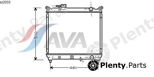  AVA QUALITY COOLING part SZ2033 Radiator, engine cooling
