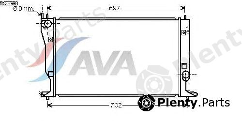  AVA QUALITY COOLING part TO2398 Radiator, engine cooling