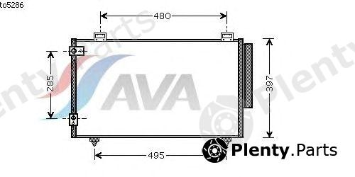  AVA QUALITY COOLING part TO5286 Condenser, air conditioning