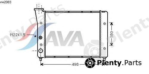  AVA QUALITY COOLING part VW2083 Radiator, engine cooling