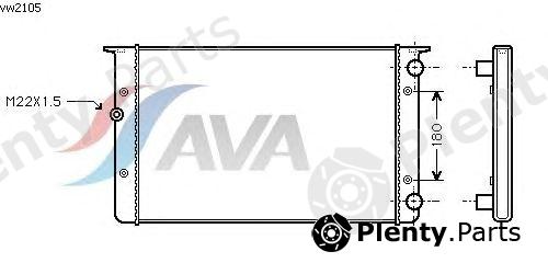  AVA QUALITY COOLING part VW2105 Radiator, engine cooling