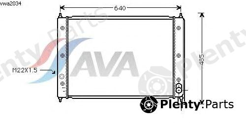  AVA QUALITY COOLING part VWA2034 Radiator, engine cooling