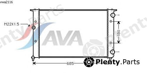  AVA QUALITY COOLING part VWA2116 Radiator, engine cooling