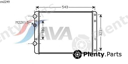  AVA QUALITY COOLING part VWA2249 Radiator, engine cooling