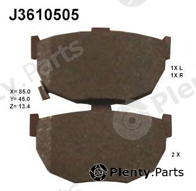  NIPPARTS part J3610505 Brake Pad Set, disc brake