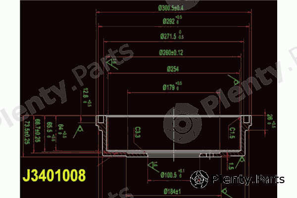  NIPPARTS part J3401008 Brake Drum