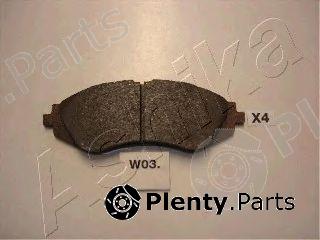  ASHIKA part 50-W0-003 (50W0003) Brake Pad Set, disc brake