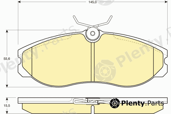  GIRLING part 6111131 Brake Pad Set, disc brake