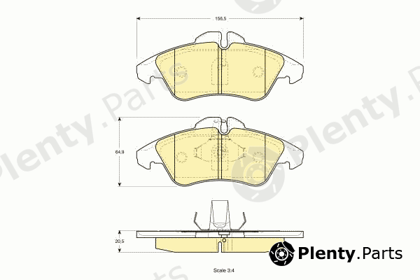  GIRLING part 6112202 Brake Pad Set, disc brake
