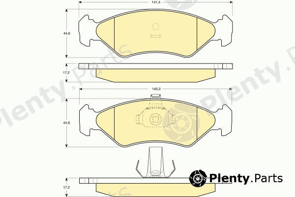  GIRLING part 6112212 Brake Pad Set, disc brake