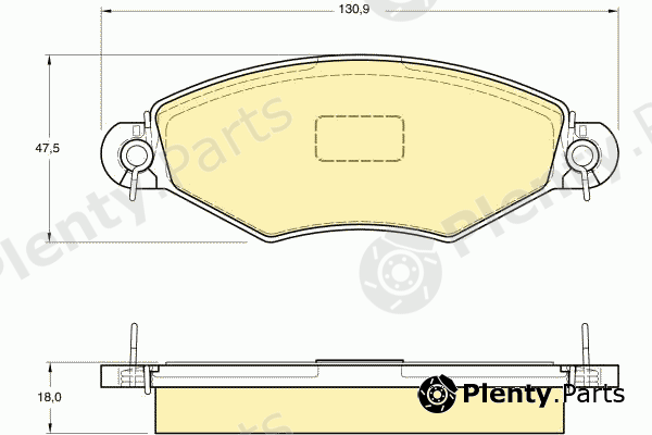 GIRLING part 6113614 Brake Pad Set, disc brake