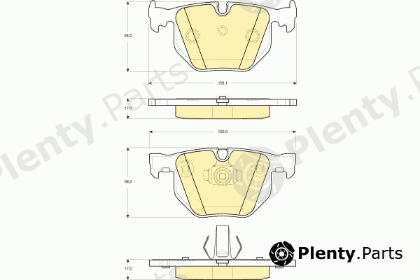  GIRLING part 6114992 Brake Pad Set, disc brake