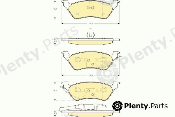  GIRLING part 6141305 Brake Pad Set, disc brake