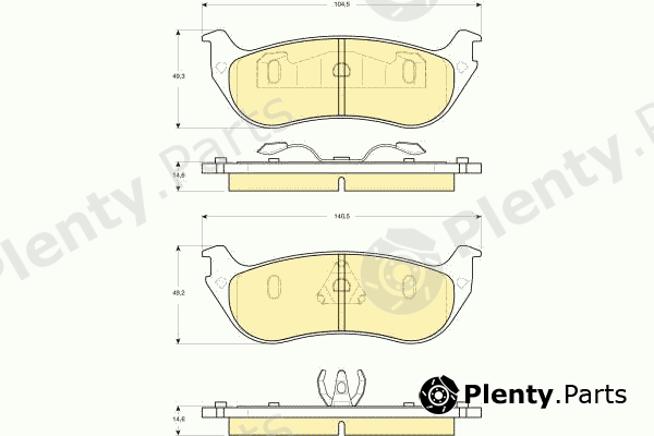  GIRLING part 6141325 Brake Pad Set, disc brake