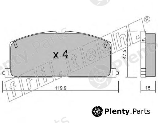  fri.tech. part 110.0 (1100) Brake Pad Set, disc brake