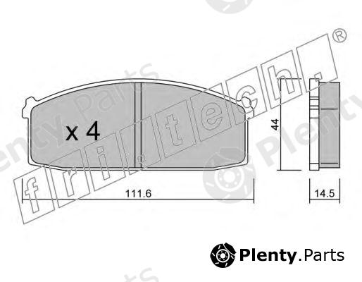  fri.tech. part 254.0 (2540) Brake Pad Set, disc brake