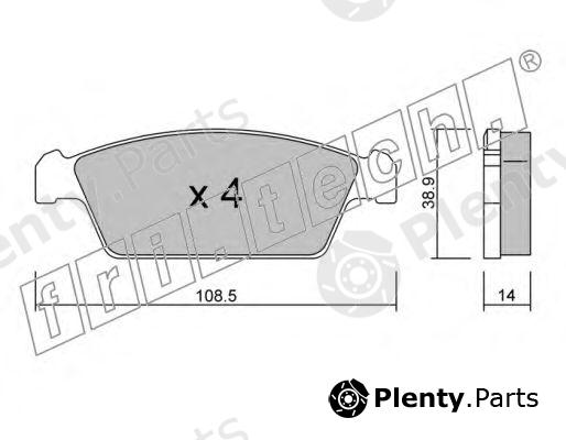  fri.tech. part 376.0 (3760) Brake Pad Set, disc brake