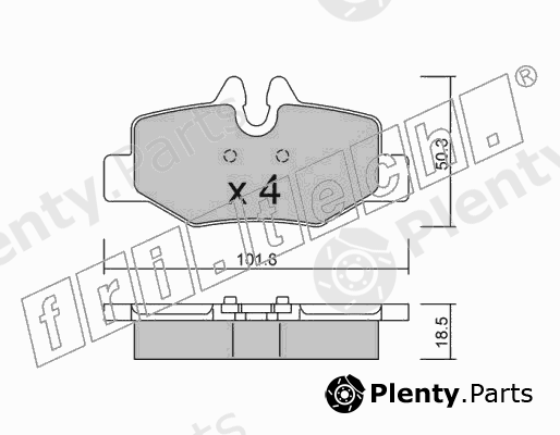  fri.tech. part 592.0 (5920) Brake Pad Set, disc brake