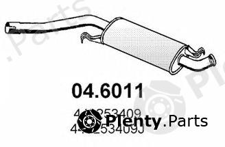  ASSO part 04.6011 (046011) Middle Silencer
