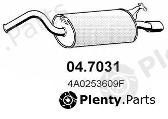  ASSO part 04.7031 (047031) End Silencer