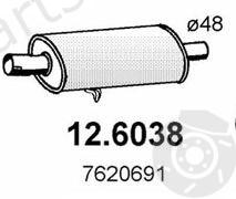  ASSO part 12.6038 (126038) Middle Silencer