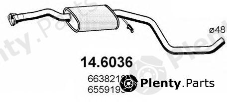  ASSO part 14.6036 (146036) Middle Silencer