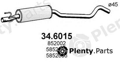  ASSO part 34.6015 (346015) Middle Silencer