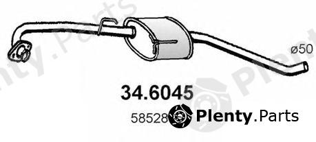  ASSO part 34.6045 (346045) Middle Silencer