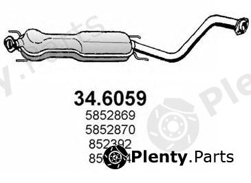  ASSO part 34.6059 (346059) Middle Silencer