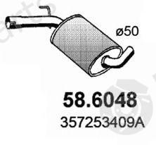  ASSO part 58.6048 (586048) Middle Silencer