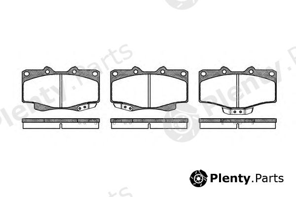  WOKING part P2153.04 (P215304) Brake Pad Set, disc brake
