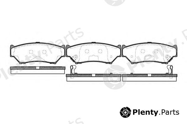  WOKING part P2893.12 (P289312) Brake Pad Set, disc brake