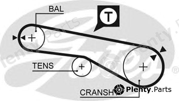  GATES part 5074XS Timing Belt