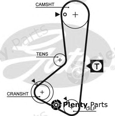  GATES part 5075XS Timing Belt