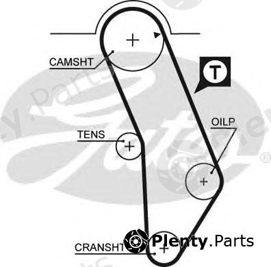  GATES part 5183XS Timing Belt