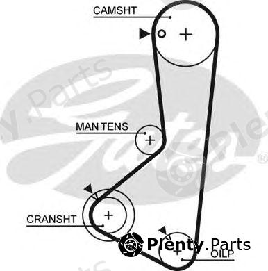  GATES part 5256XS Timing Belt