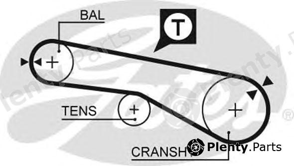  GATES part 5257XS Timing Belt
