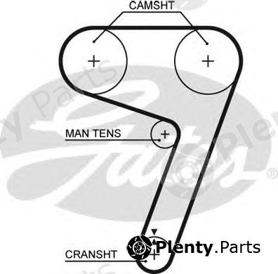  GATES part 5279XS Timing Belt