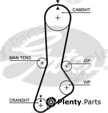  GATES part 5301XS Timing Belt
